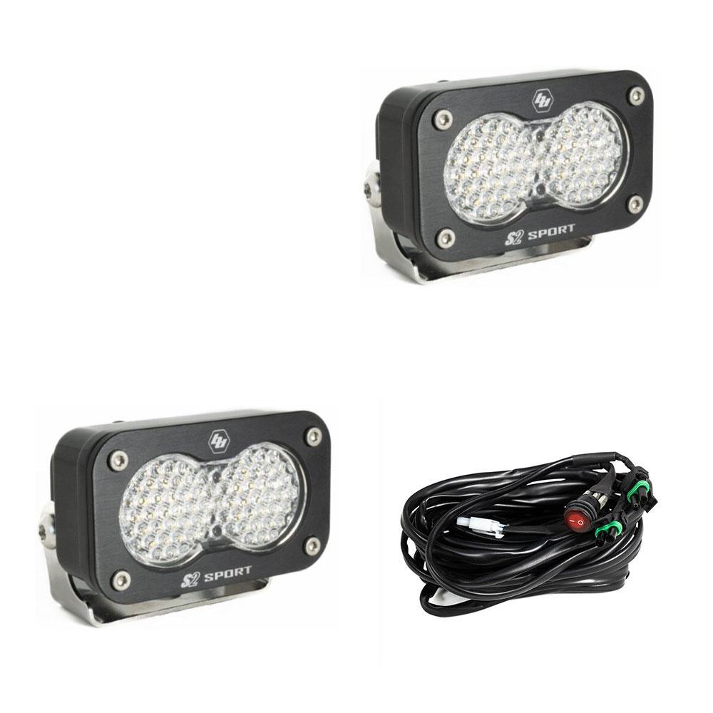 LED Work Light Clear Lens Work/Scene Pattern Pair S2 Sport Baja Designs - 547806