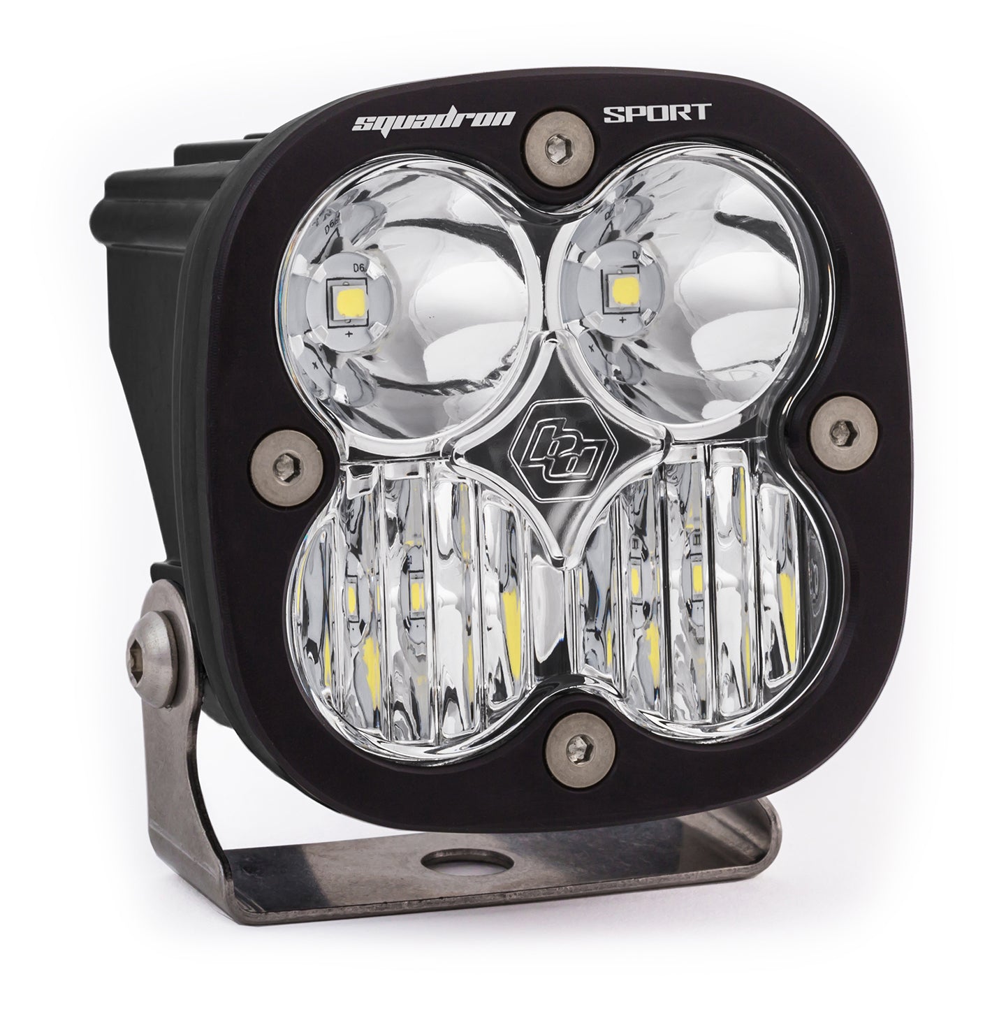 LED Light Pod Driving/Combo Pattern Clear Black Squadron Sport Baja Designs - 550003