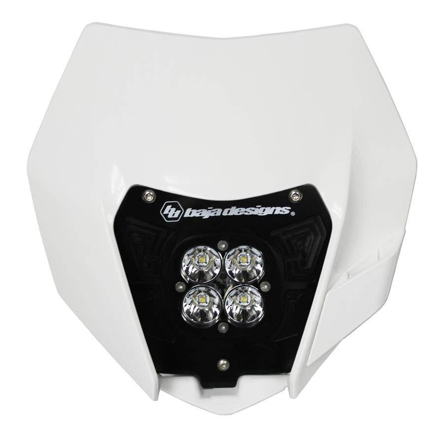 KTM Headlight Kit AC 14-16 w/Headlight Shell White Squadron Sport Baja Designs - 557091AC