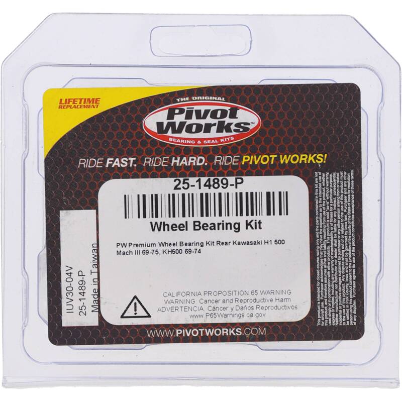 Pivot Works Kawasaki Wheel Bearing Kit Premium Bearings