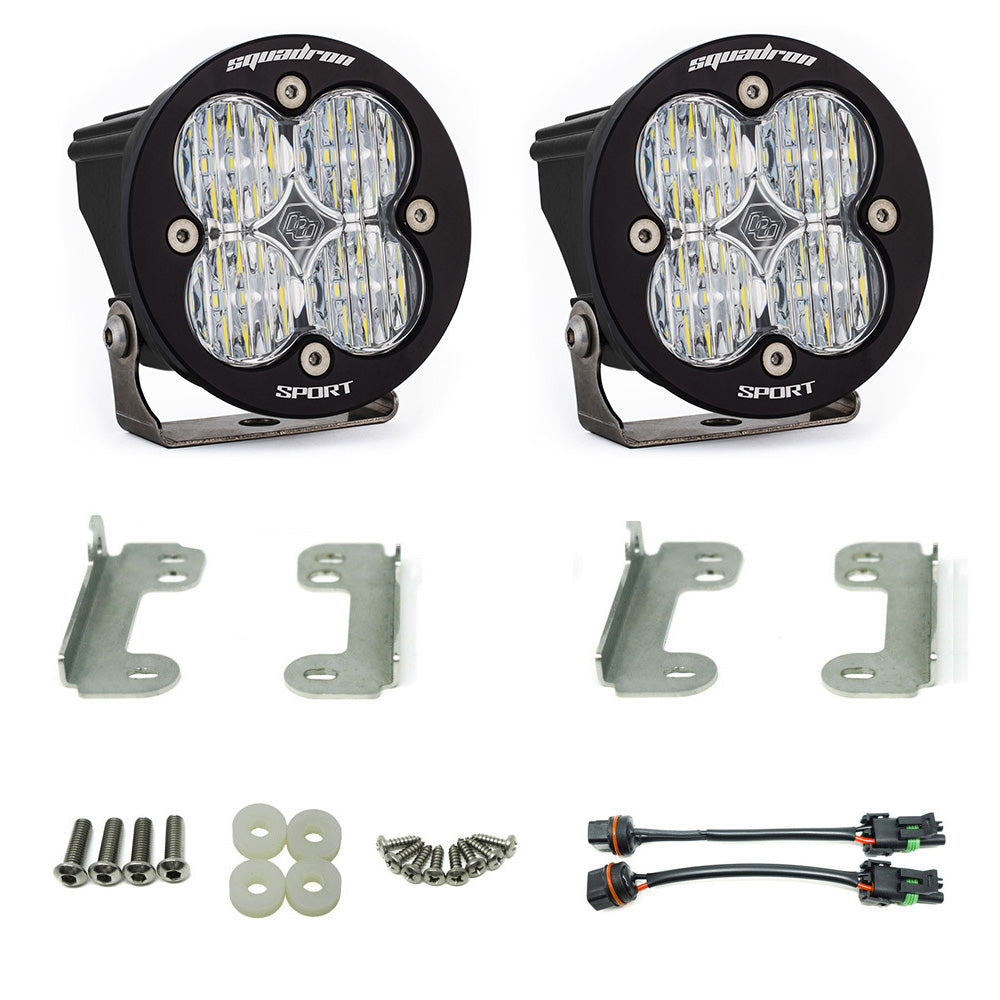 Jeep JK Fog Pocket Kit 07-17 Wrangler JK Squadron R Sport Baja Designs - 587503