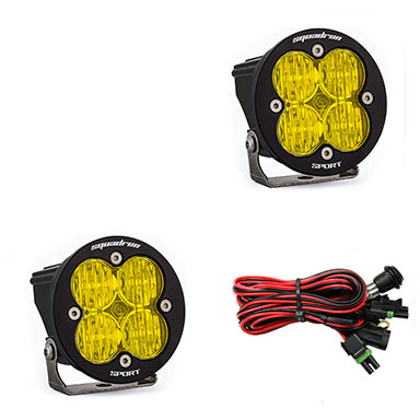 LED Light Pods Baja Amber Lens Wide Cornering Pair Squadron R Sport Baja Designs - 587815