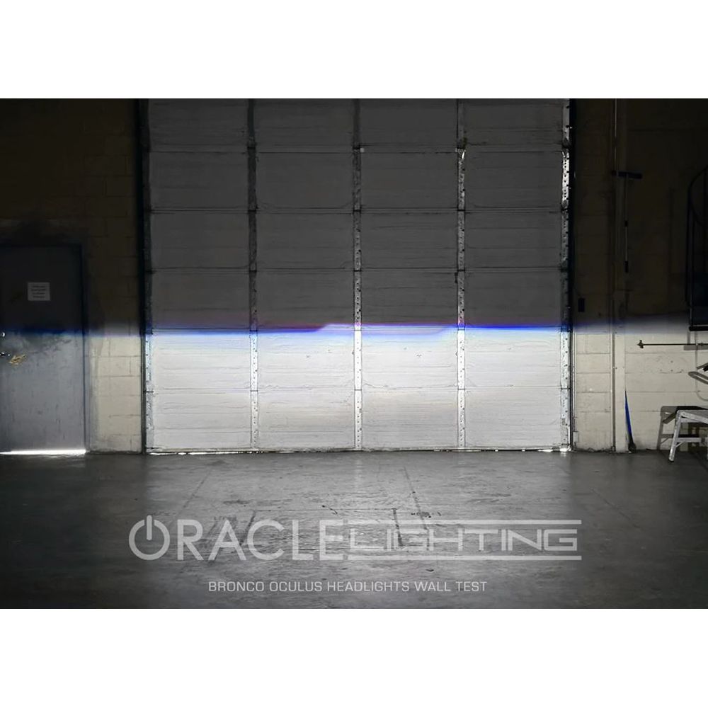 Oracle Lighting LED Headlights Oculus W/ White Halos Bronco 2021-2023