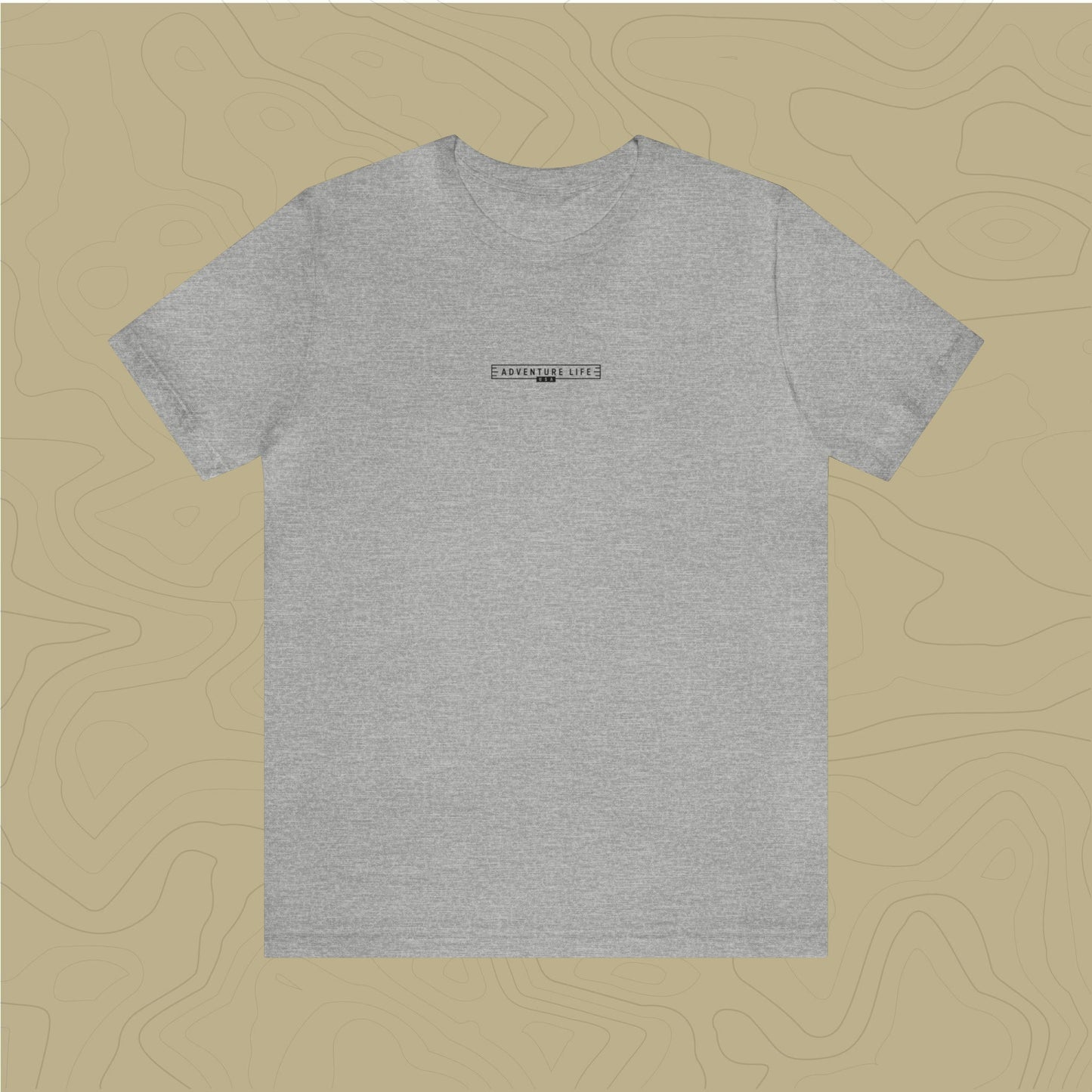 Acadia National Park - Adventure Life Trail Topographic Garment Dyed Tee