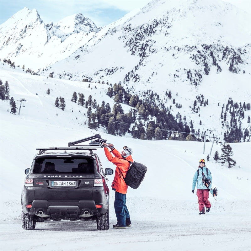 Thule SnowPack Extender Slide-out Ski/Snowboard Rack (Up to 6 Pair Skis/4 Snowboards) - Black