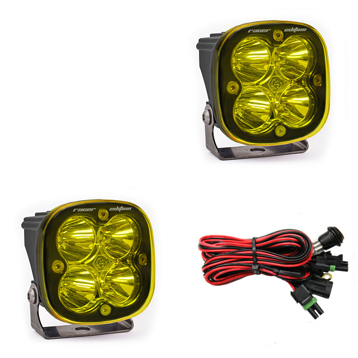 LED Light Pods Baja Amber Lens Spot Pair Squadron Racer Edition Baja Designs - 727811