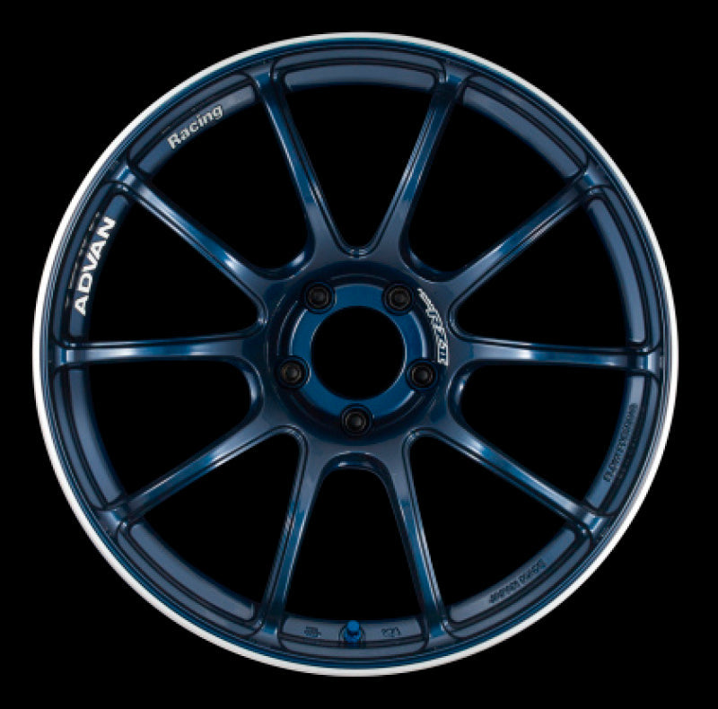 Advan RZII 15x8.0 +35 4x100 Racing Indigo Blue and Ring Wheel