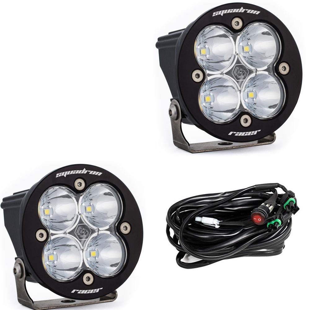 LED Light Pods Clear Lens Spot Pair Squadron R Racer Edition Baja Designs - 737801