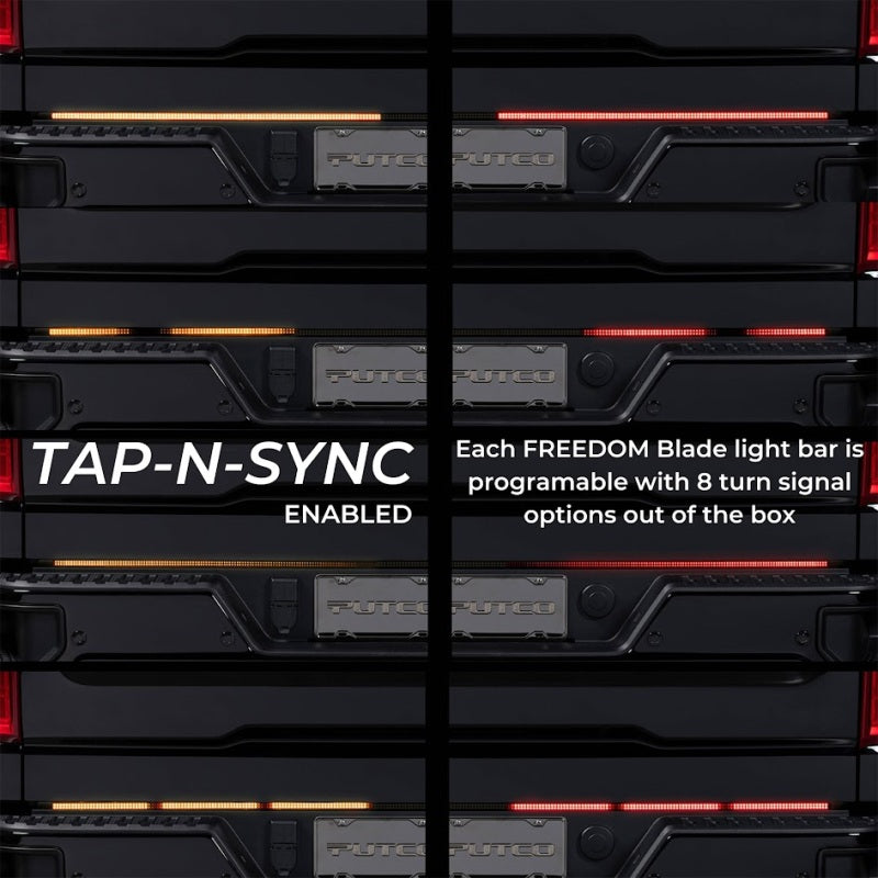 Putco 22-24 Ford F-150 Lightning 60In Freedom Blade Tailgate Bars