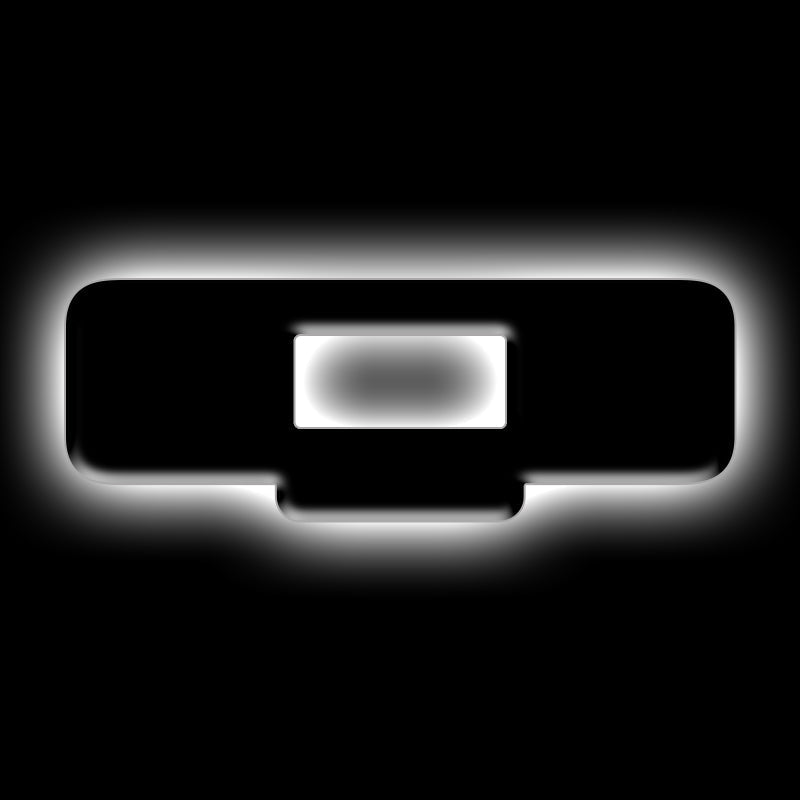 ORACLE Lighting Universal Illuminated LED Letter Badges - Matte Blk Surface Finish - Q