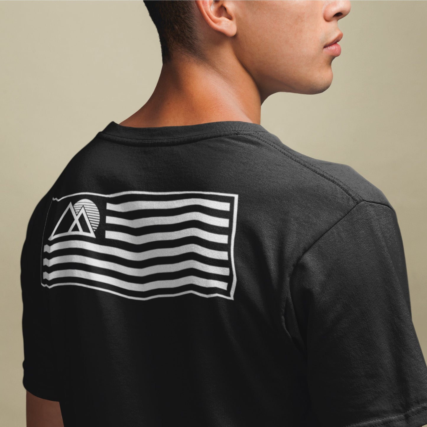Adventure Life USA Flag Garment Dyed Tee
