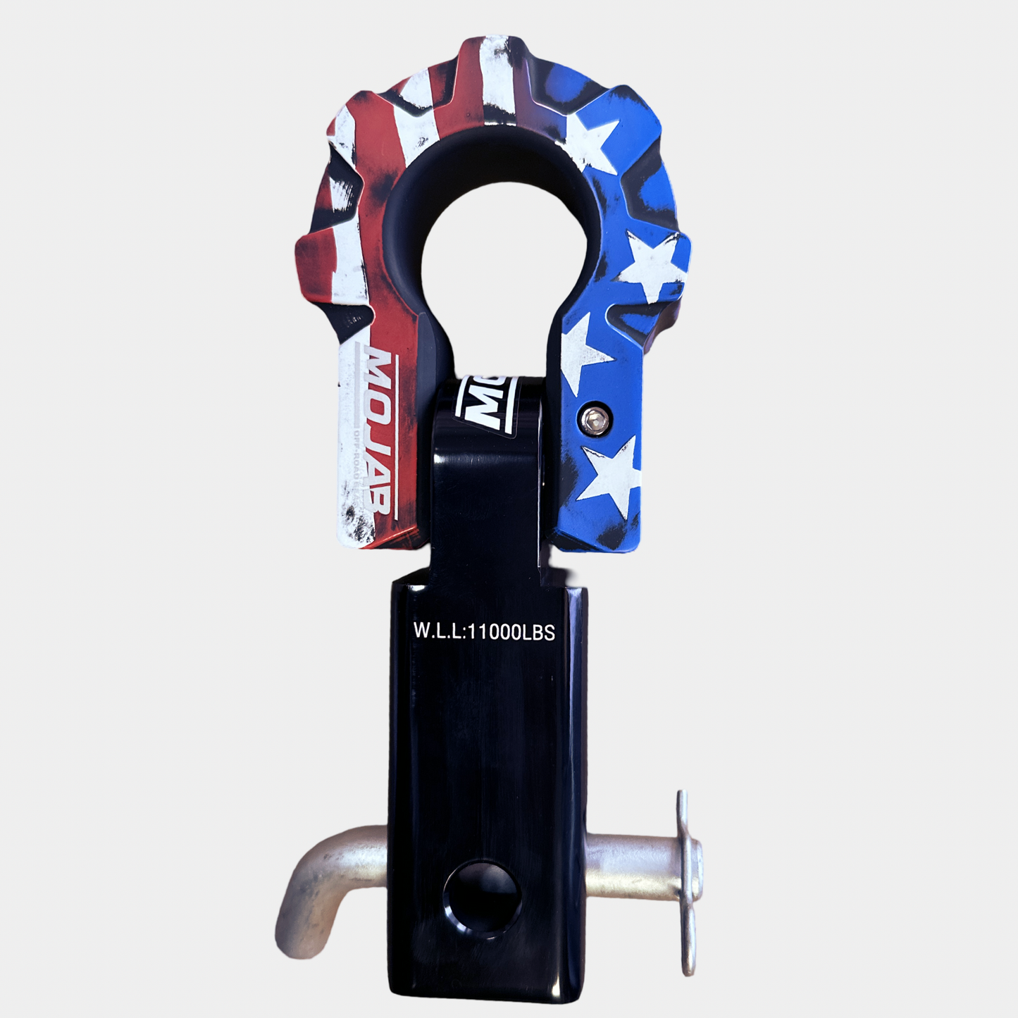 2'' Aluminum Hitch Receiver with Aluminum D-Shackle 9T (Lifetime Warranty)