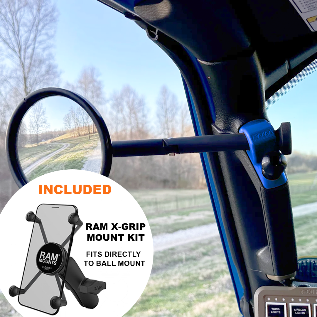 A-Pillar Side Mirror Set For 2024+ Jeep Wrangler JL & Gladiator - CMM Offroad