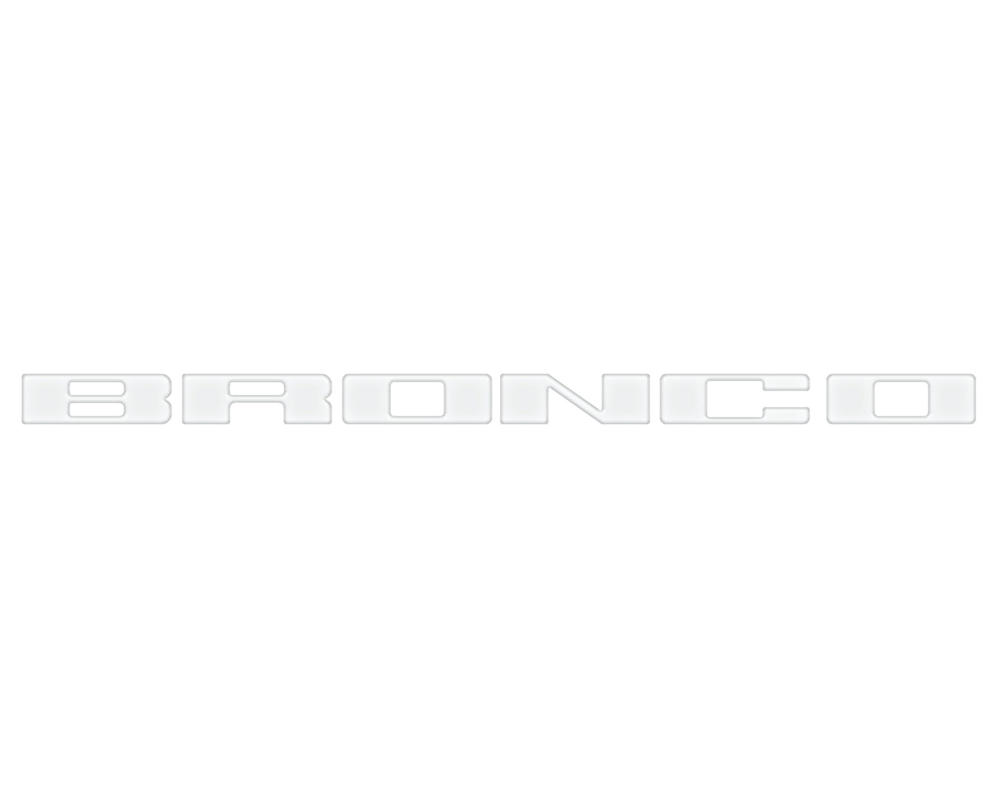 Front Grille Letter Overlays Fits 2021-2026 Ford Bronco