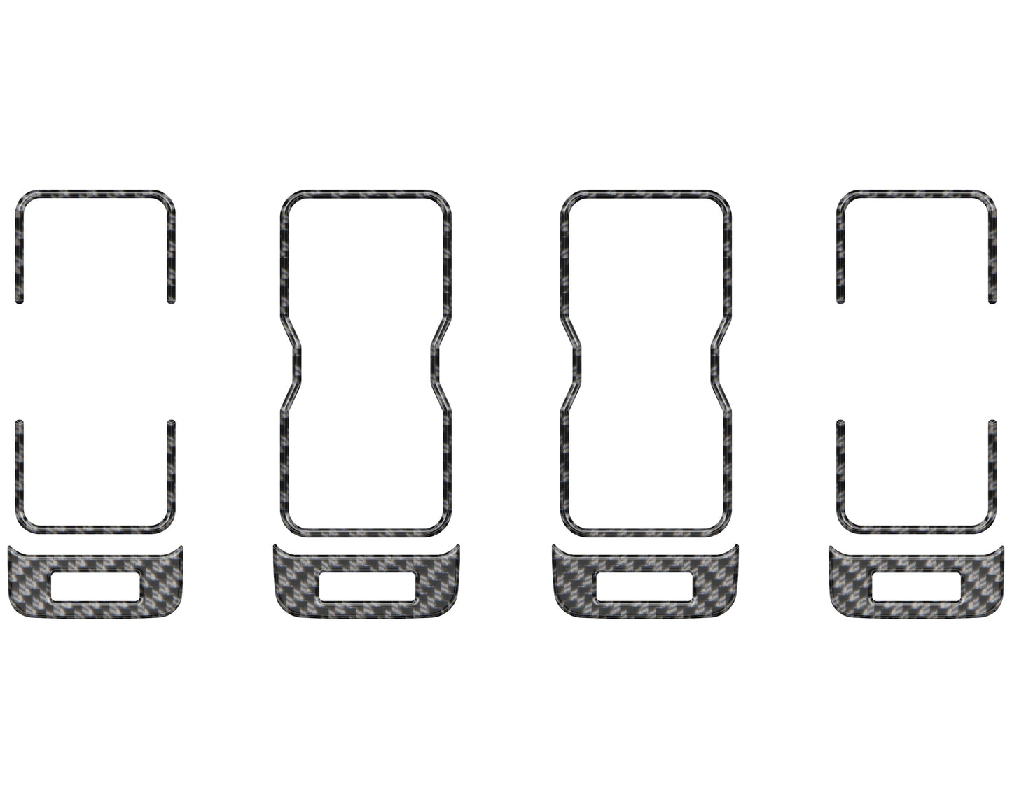 A.C. Vent Accent Trim Fits 2021-2026 Ford Bronco