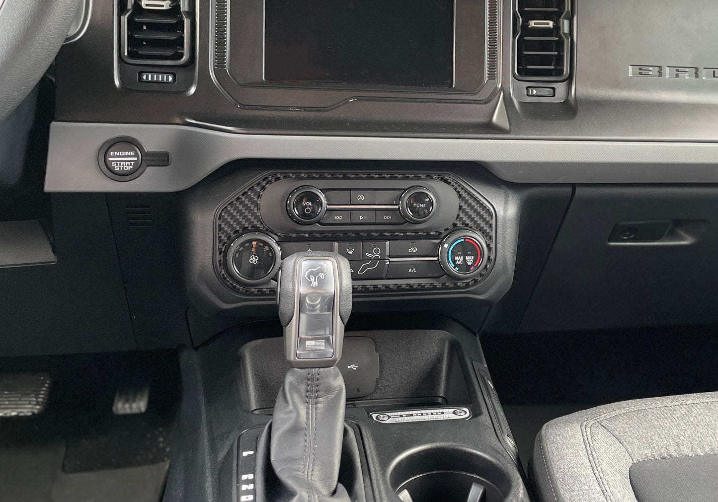 Climate Control Accent Overlay Fits 2021-2026 Ford Bronco