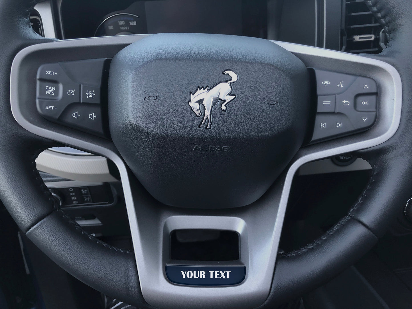 Steering Wheel Accent Overlay Fits 2021-2026 Ford Bronco