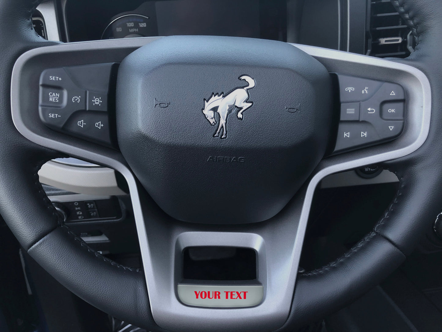 Steering Wheel Accent Overlay Fits 2021-2026 Ford Bronco