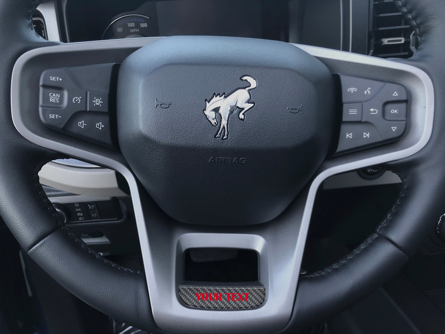 Steering Wheel Accent Overlay Fits 2021-2026 Ford Bronco