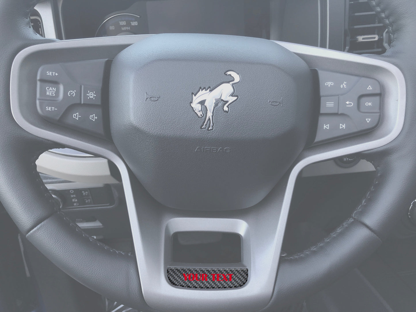 Steering Wheel Accent Overlay Fits 2021-2026 Ford Bronco