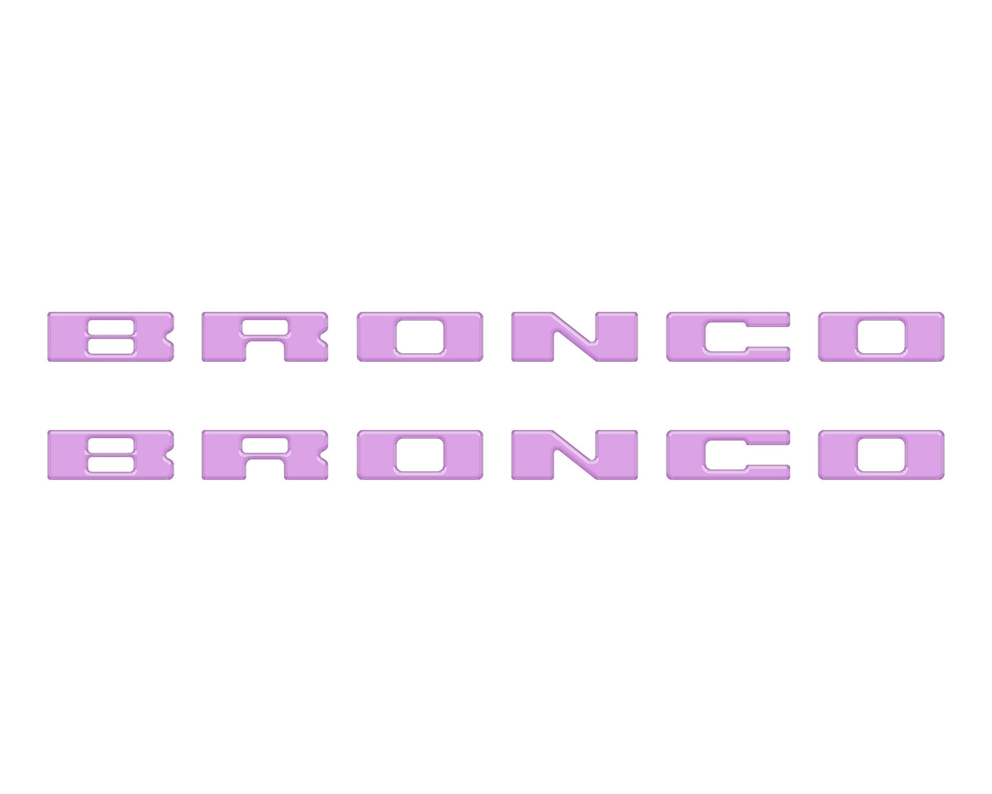 Bronco Running Board Letter Inserts/Overlays Fits 2021-2026 Ford Bronco