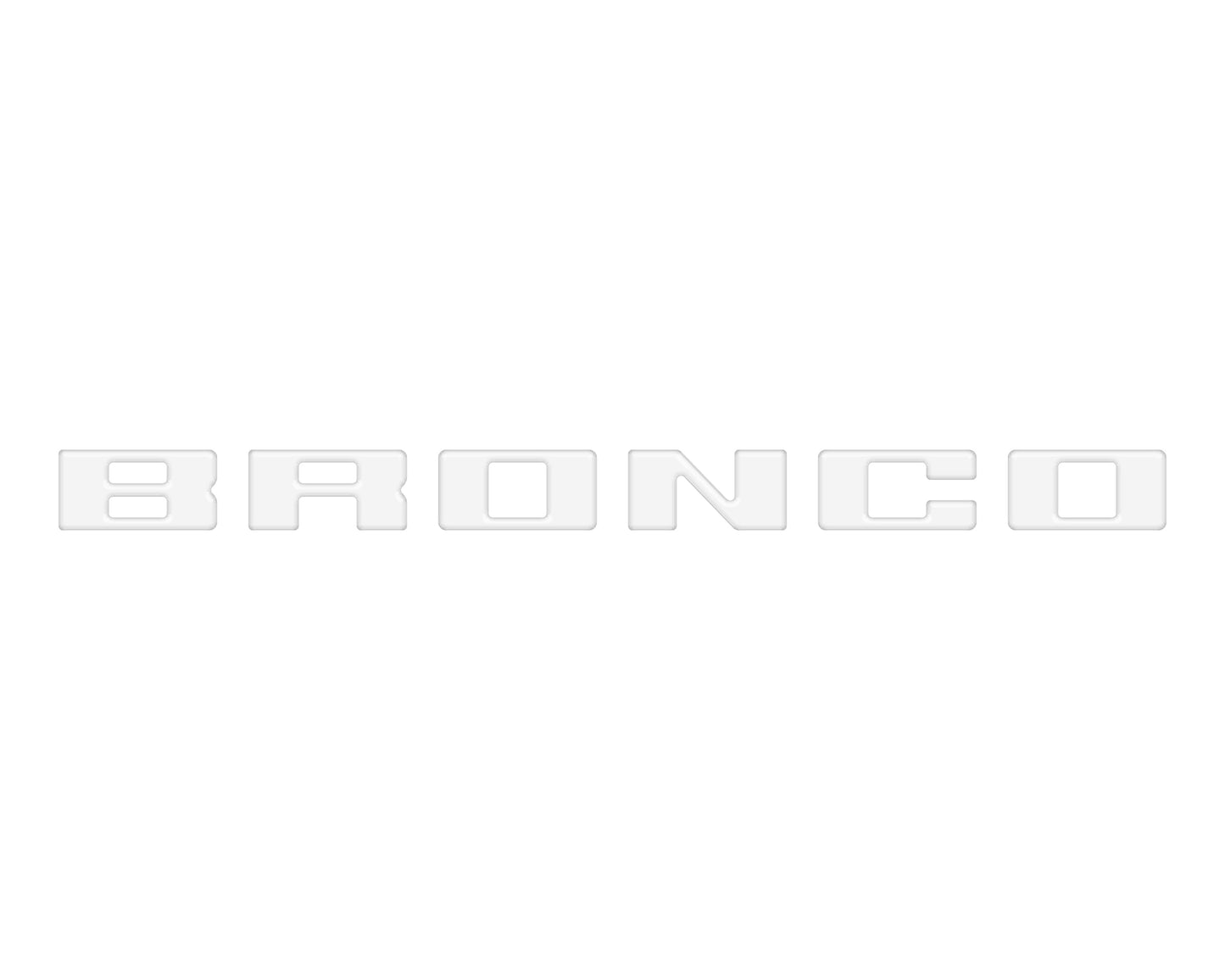 Slideout Tailgate Letter Inserts Fits 2021-2026 Ford Bronco
