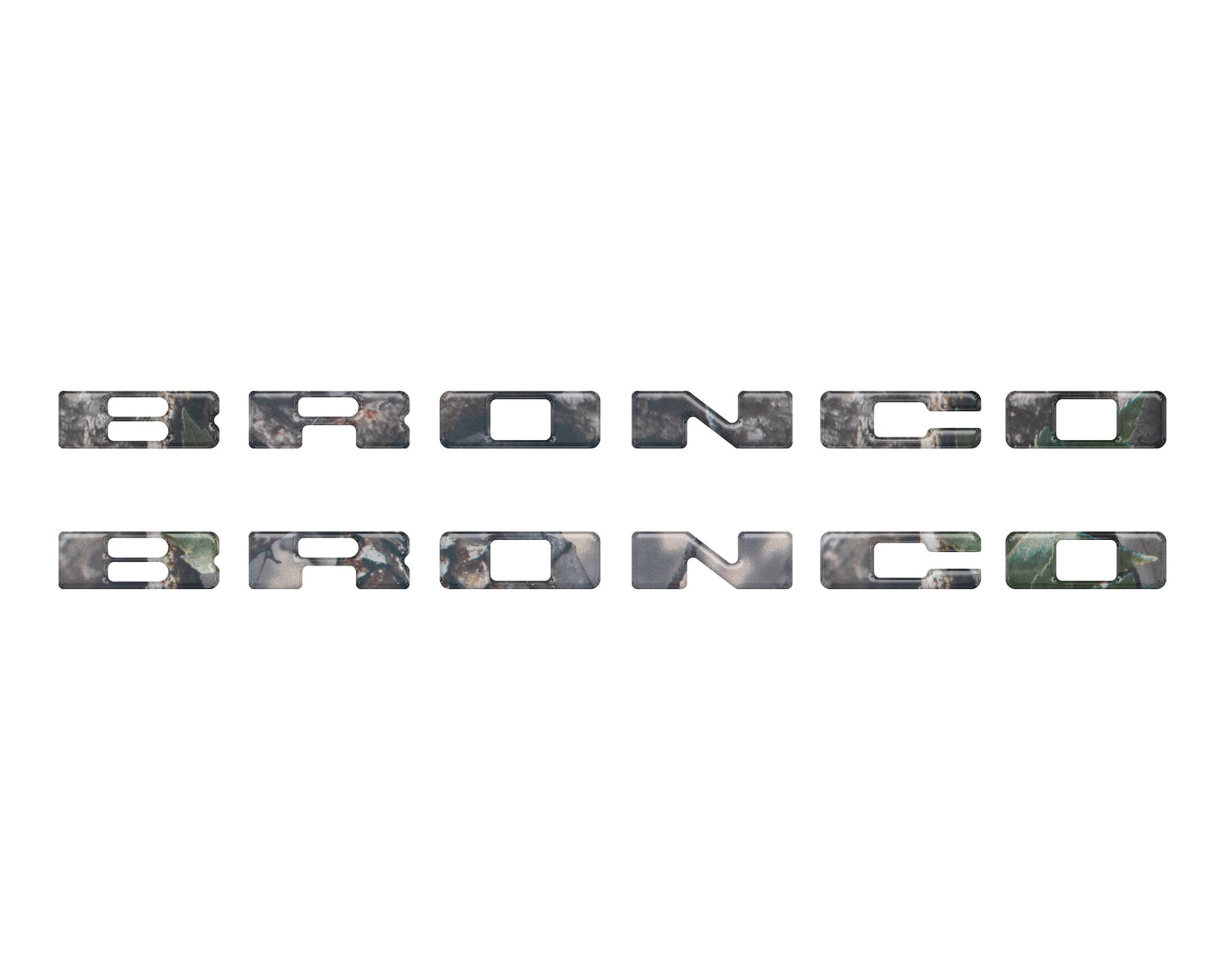 Rear Mudflap Letter Inserts Fits 2021-2026 Ford Bronco Sport