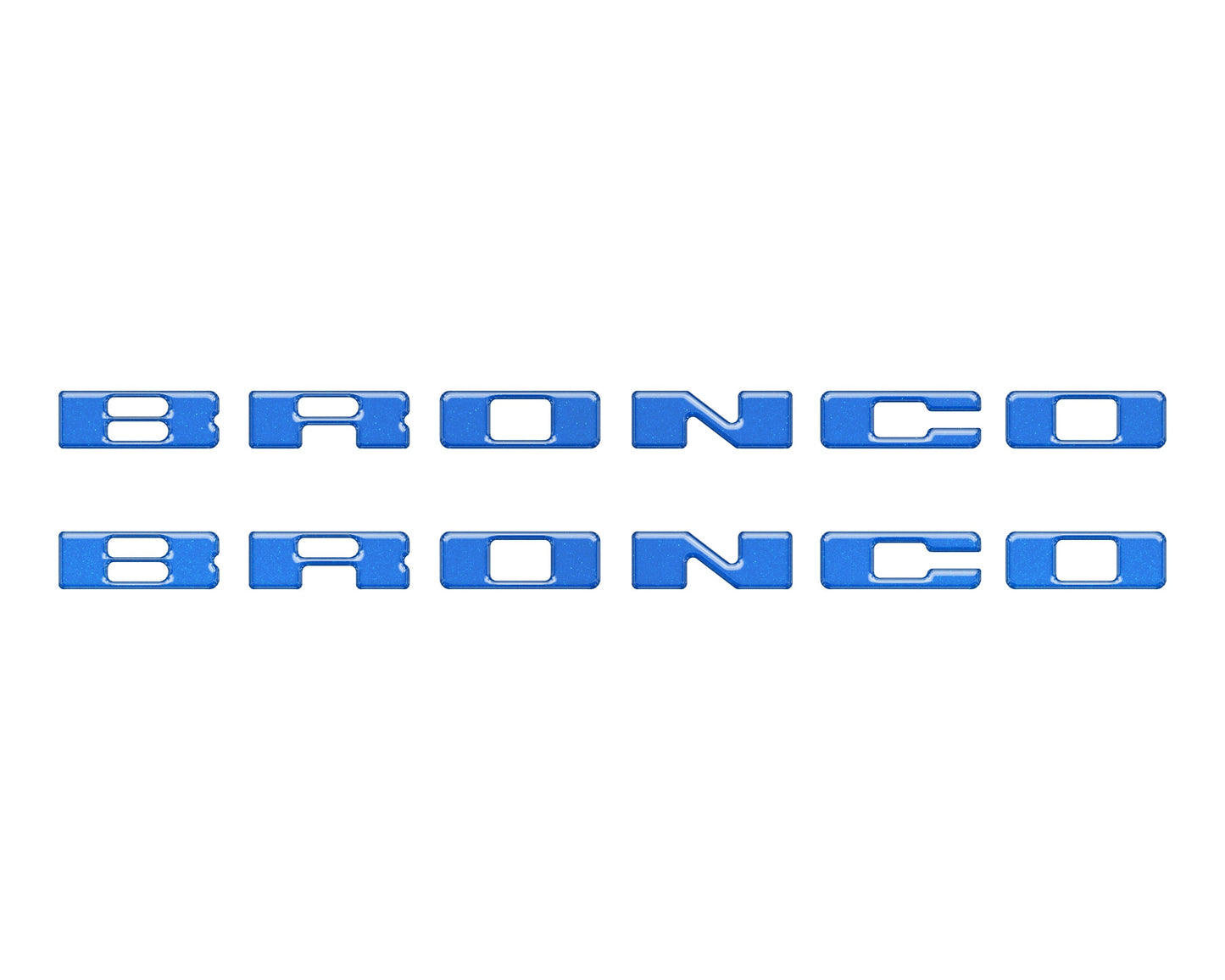 Rear Mudflap Letter Inserts Fits 2021-2026 Ford Bronco Sport