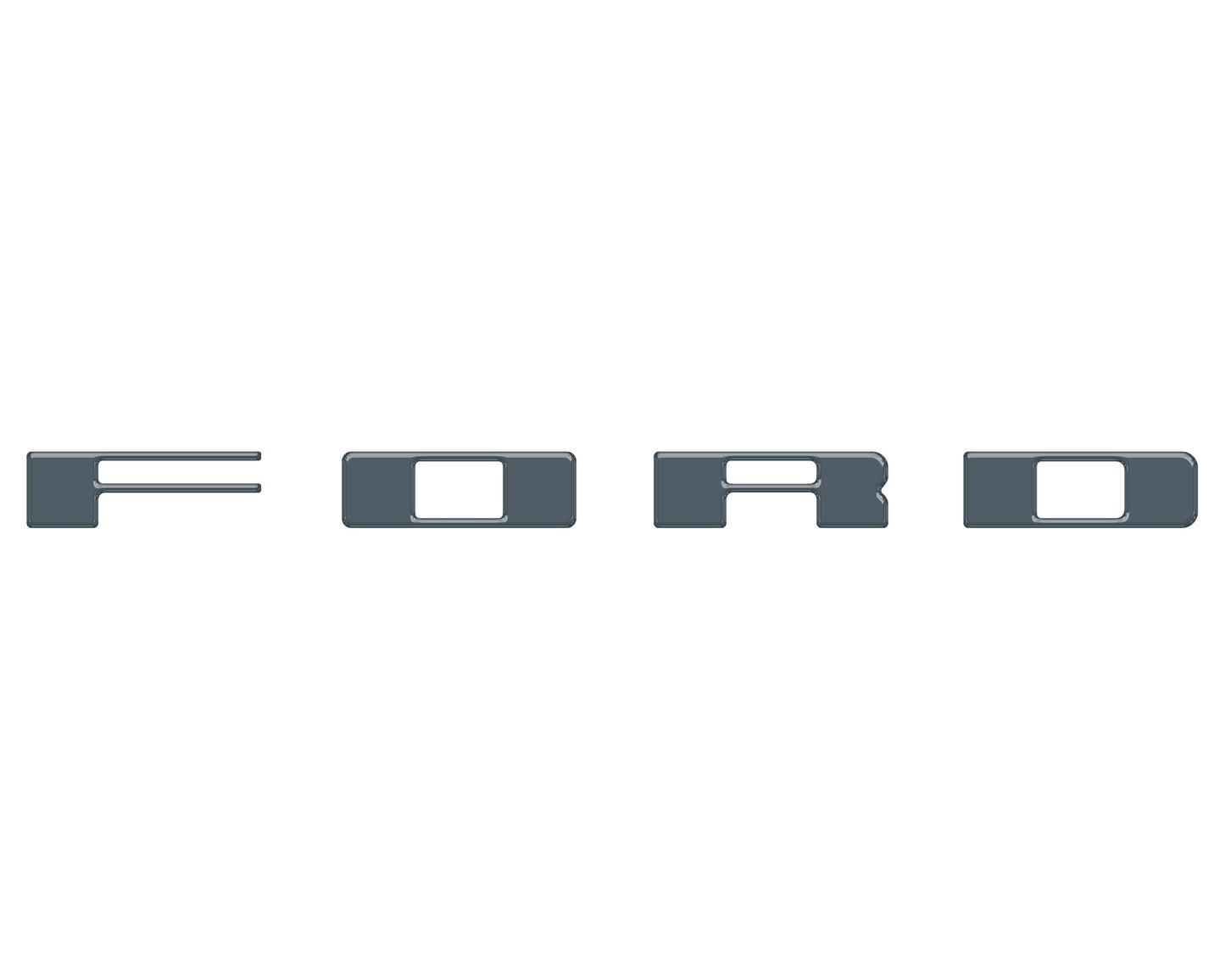 Bronco Heritage Grille Letter Overlays Fits 2023-2026 Ford Bronco