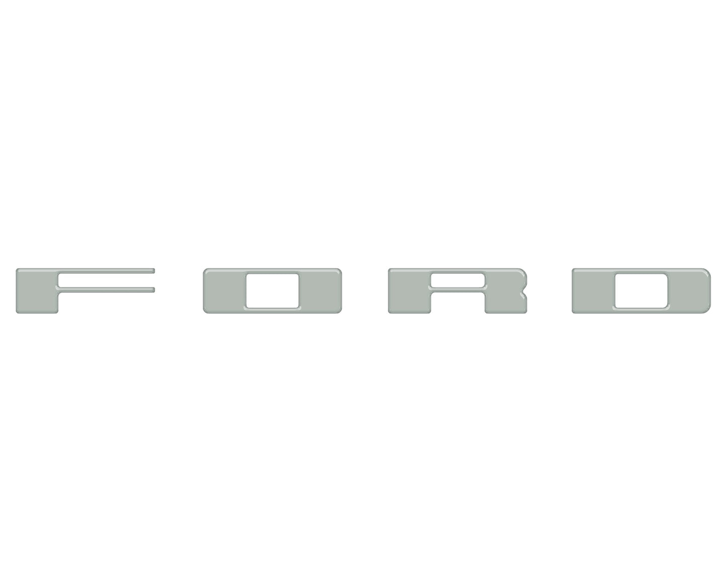 Bronco Heritage Grille Letter Overlays Fits 2023-2026 Ford Bronco