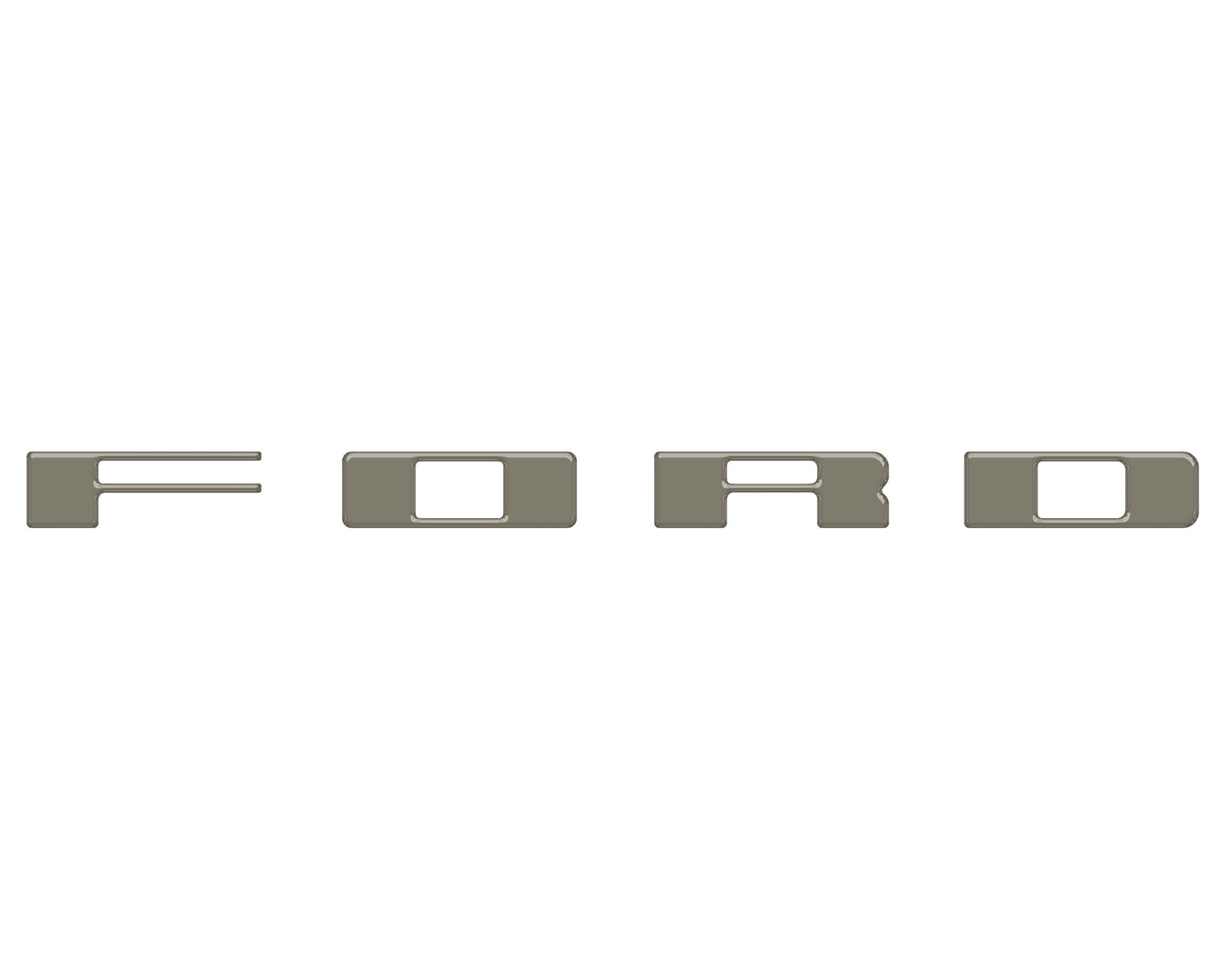 Bronco Heritage Grille Letter Overlays Fits 2023-2026 Ford Bronco