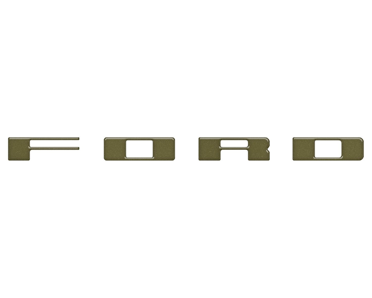 Bronco Heritage Grille Letter Overlays Fits 2023-2026 Ford Bronco