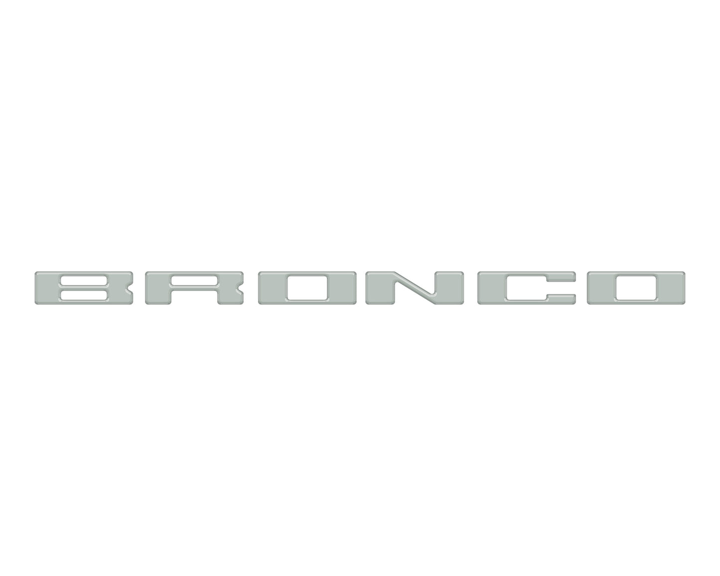 Roof Cross Bar Support Letter Overlays Fits 2022-2025 Ford Bronco
