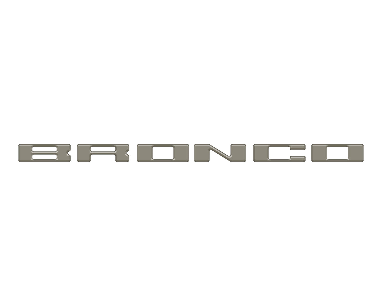 Roof Cross Bar Support Letter Overlays Fits 2022-2025 Ford Bronco