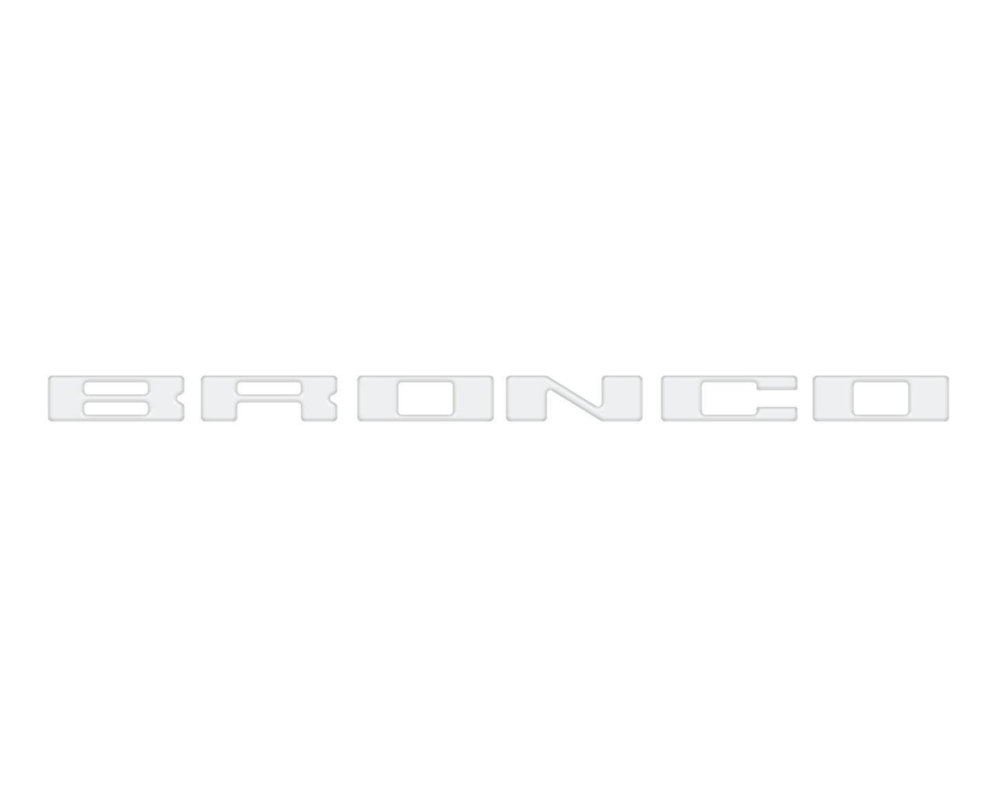 Roof Cross Bar Support Letter Overlays Fits 2022-2025 Ford Bronco