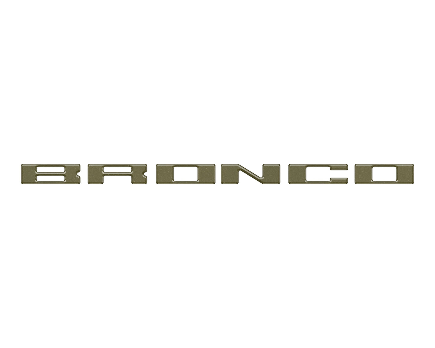 Roof Cross Bar Support Letter Overlays Fits 2022-2025 Ford Bronco
