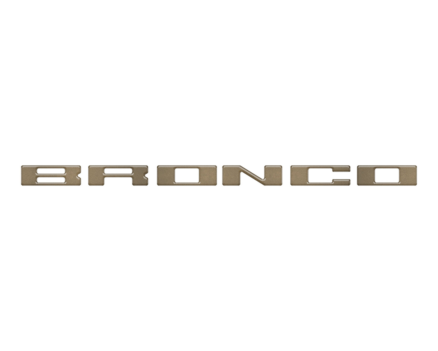 Roof Cross Bar Support Letter Overlays Fits 2022-2025 Ford Bronco