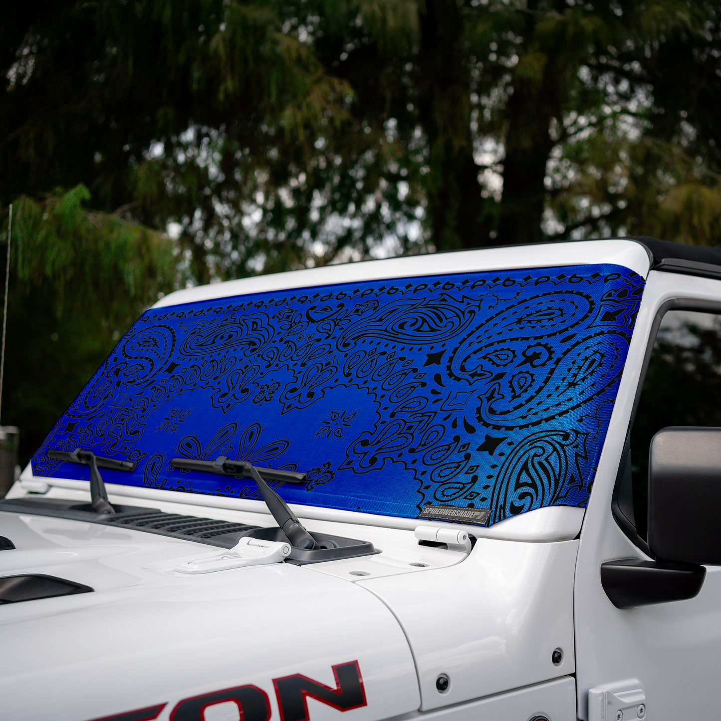 Jeep Wrangler (JL, JT, JK) and Jeep Gladiator Stock Printed Solar Shield (2007-2026)