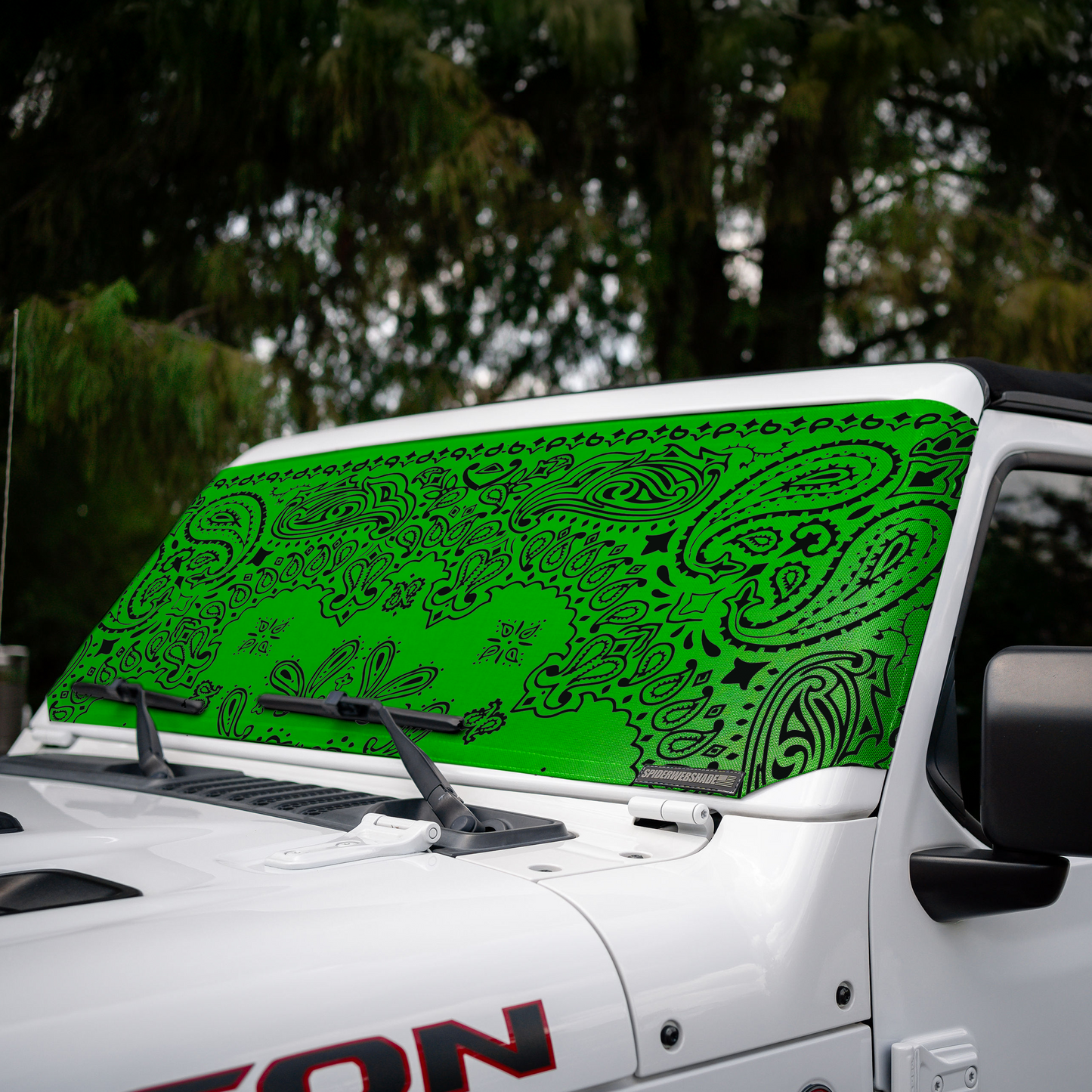Jeep Wrangler (JL, JT, JK) and Jeep Gladiator Stock Printed Solar Shield (2007-2026)