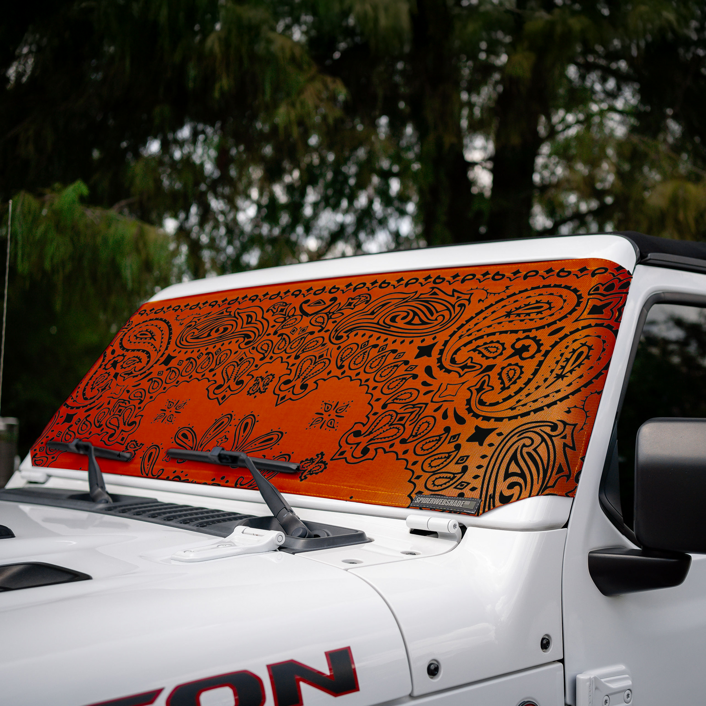 Jeep Wrangler (JL, JT, JK) and Jeep Gladiator Stock Printed Solar Shield (2007-2026)
