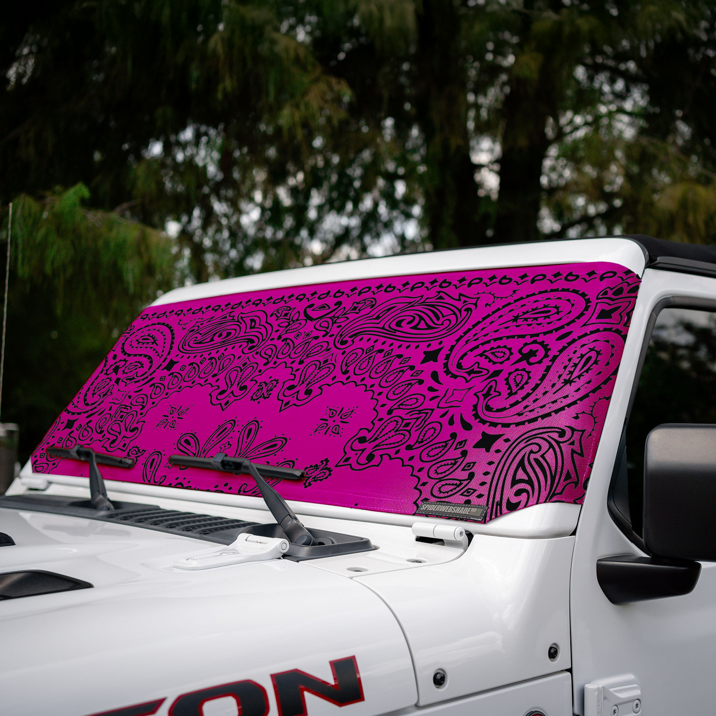Jeep Wrangler (JL, JT, JK) and Jeep Gladiator Stock Printed Solar Shield (2007-2026)