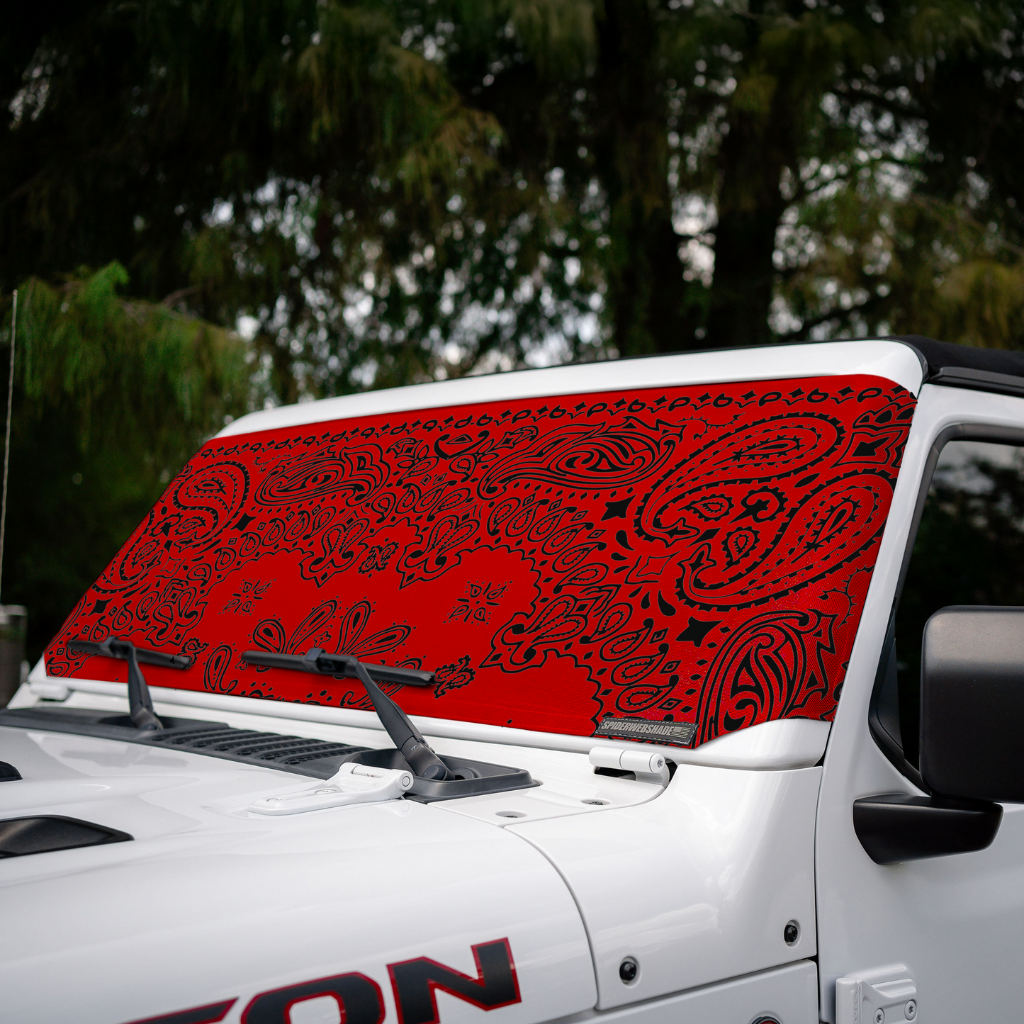 Jeep Wrangler (JL, JT, JK) and Jeep Gladiator Stock Printed Solar Shield (2007-2026)