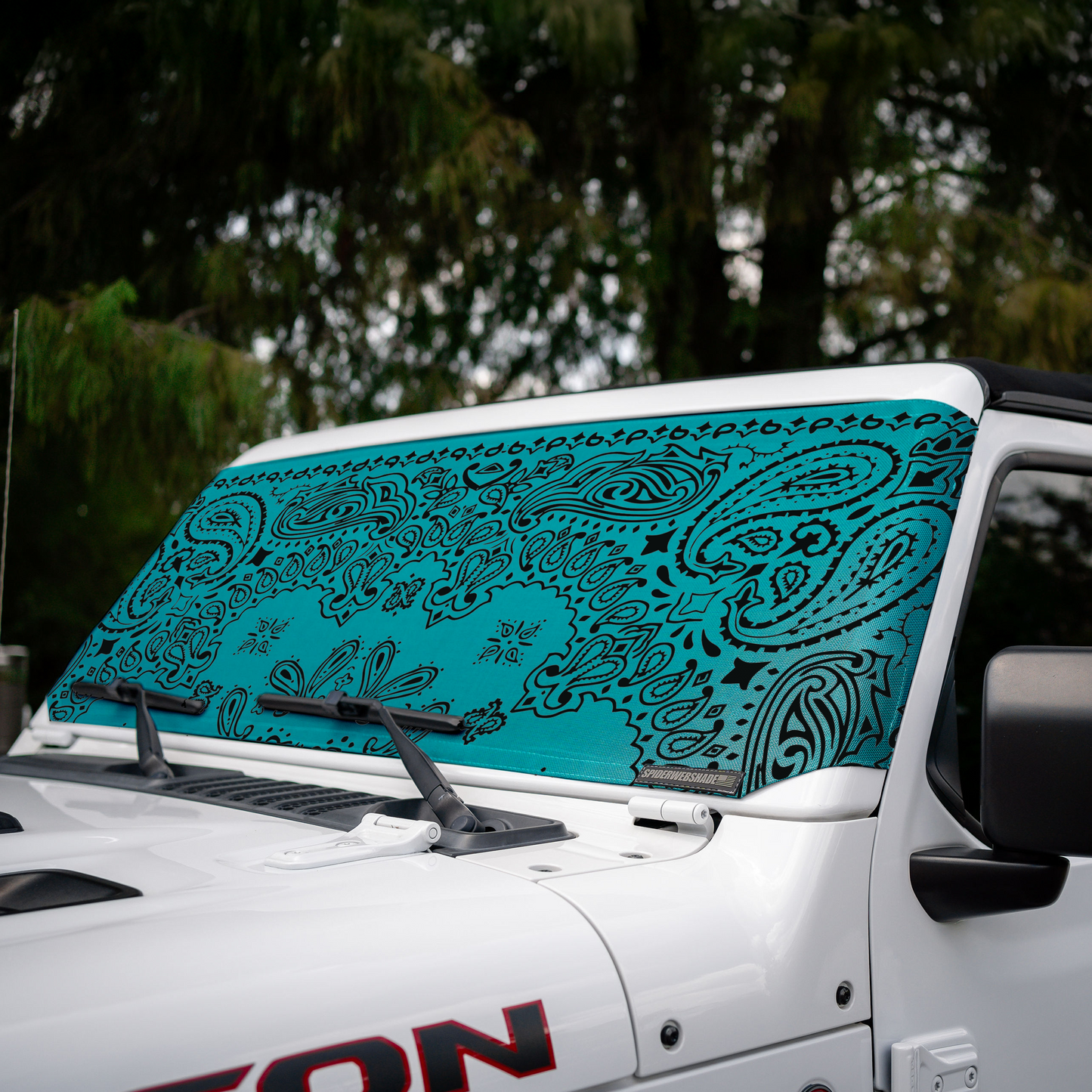 Jeep Wrangler (JL, JT, JK) and Jeep Gladiator Stock Printed Solar Shield (2007-2026)