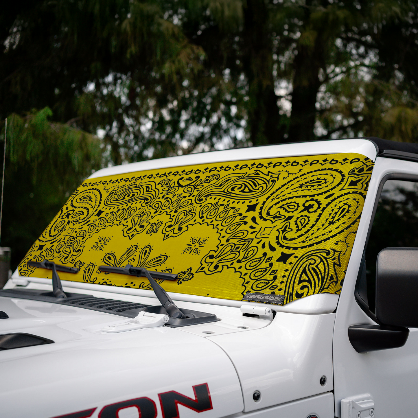 Jeep Wrangler (JL, JT, JK) and Jeep Gladiator Stock Printed Solar Shield (2007-2026)