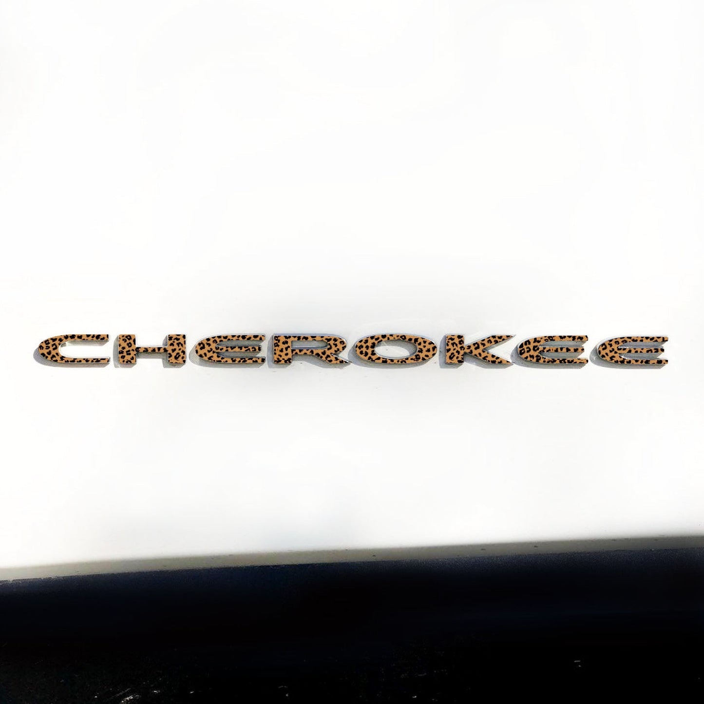 CHEROKEE Door Emblem Overlay Decal Set | Fits 2014–2025 Jeep Cherokee