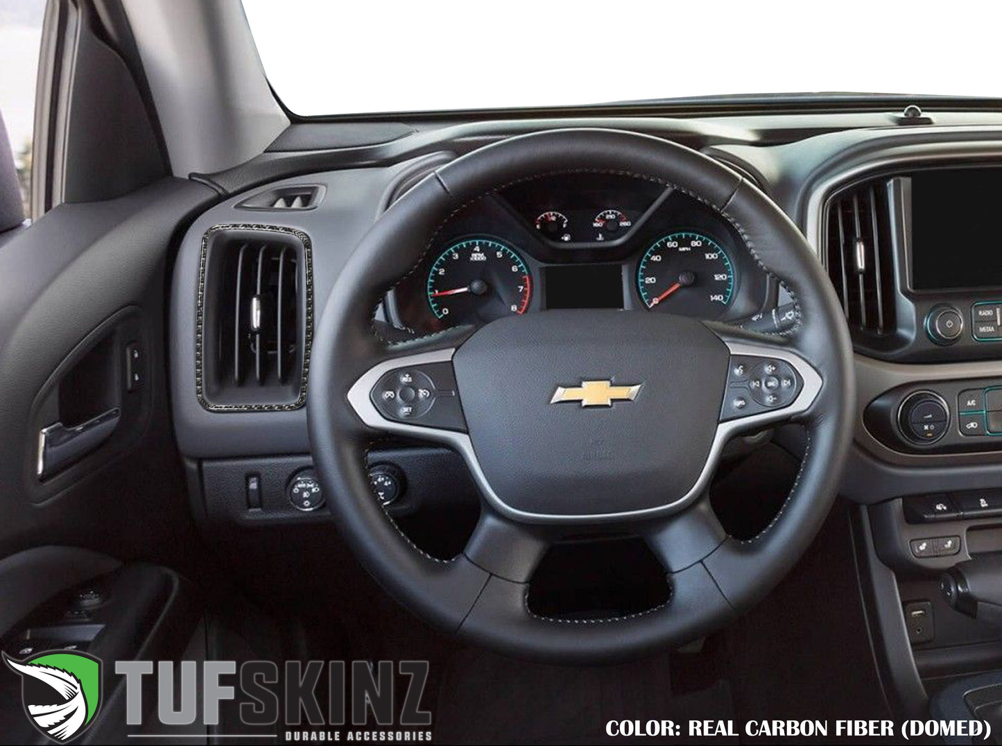 A/C Vent Surround Accent Overlays Fits 2015-2022 Chevrolet Colorado