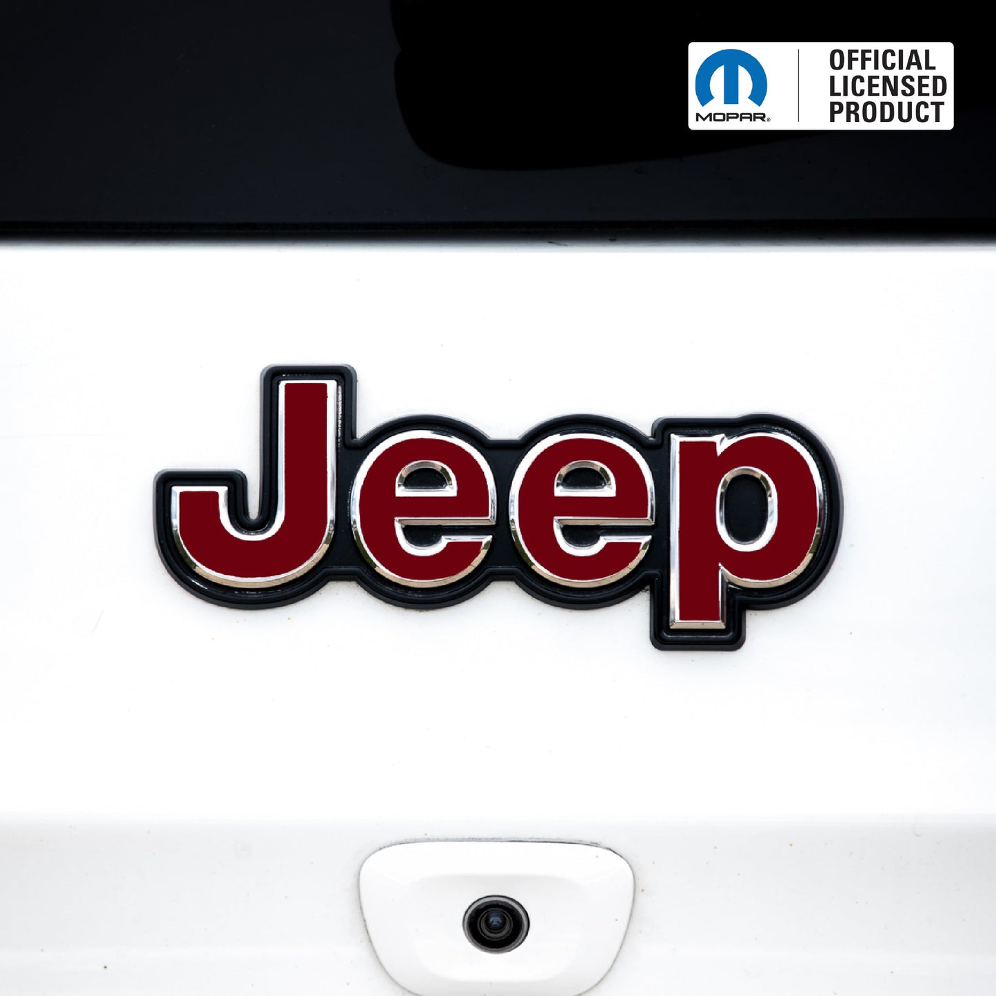 JEEP Emblem Overlay Decals – Solid Colors | Fits 2015+ Jeep Renegade