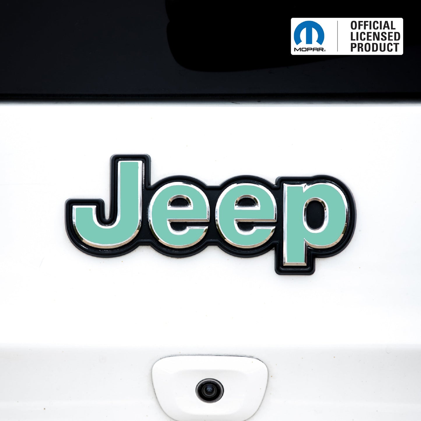 JEEP Emblem Overlay Decals – Solid Colors | Fits 2014–2025 Jeep Cherokee