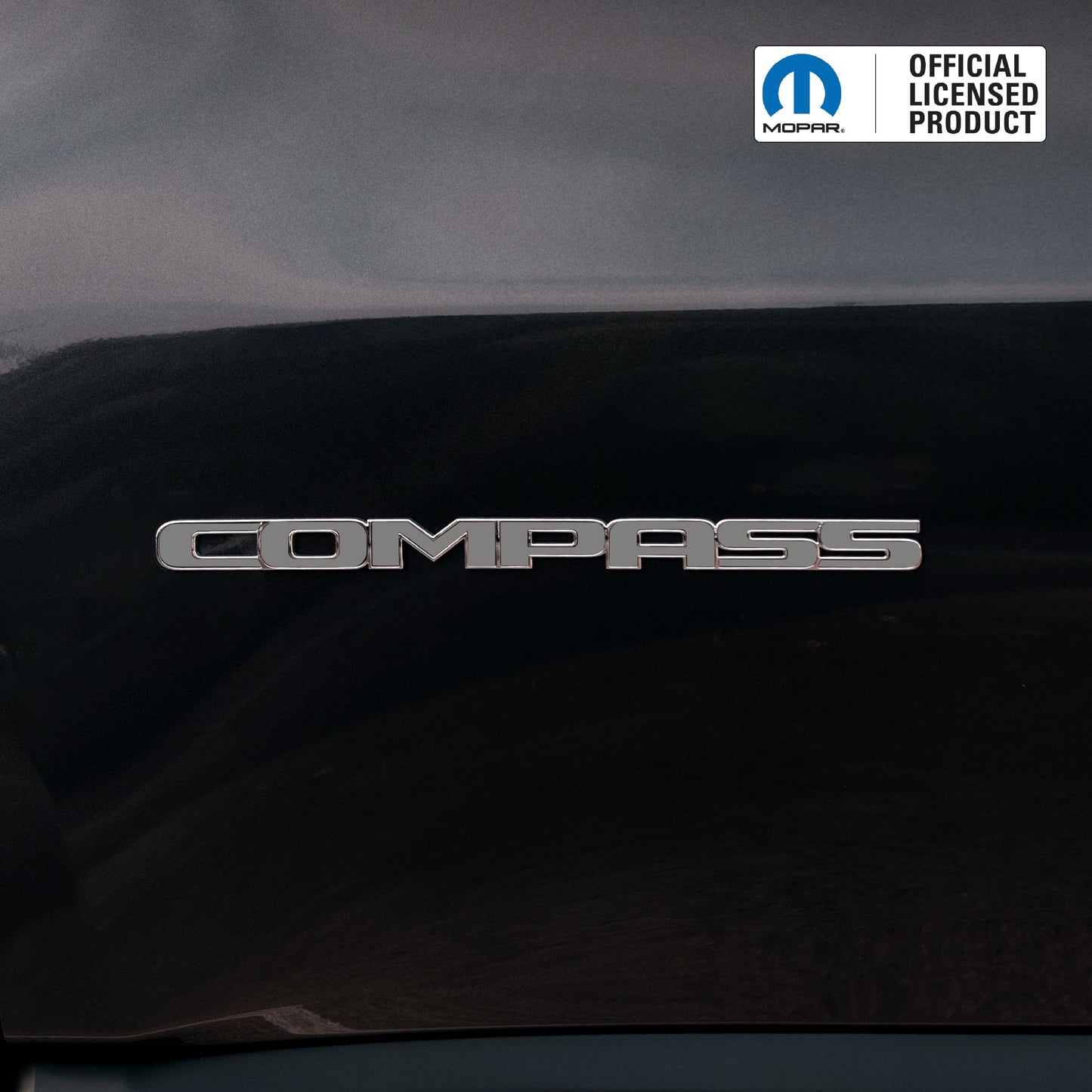 COMPASS Door Emblem Overlay Decal Set | Fits 2011+ Jeep Compass