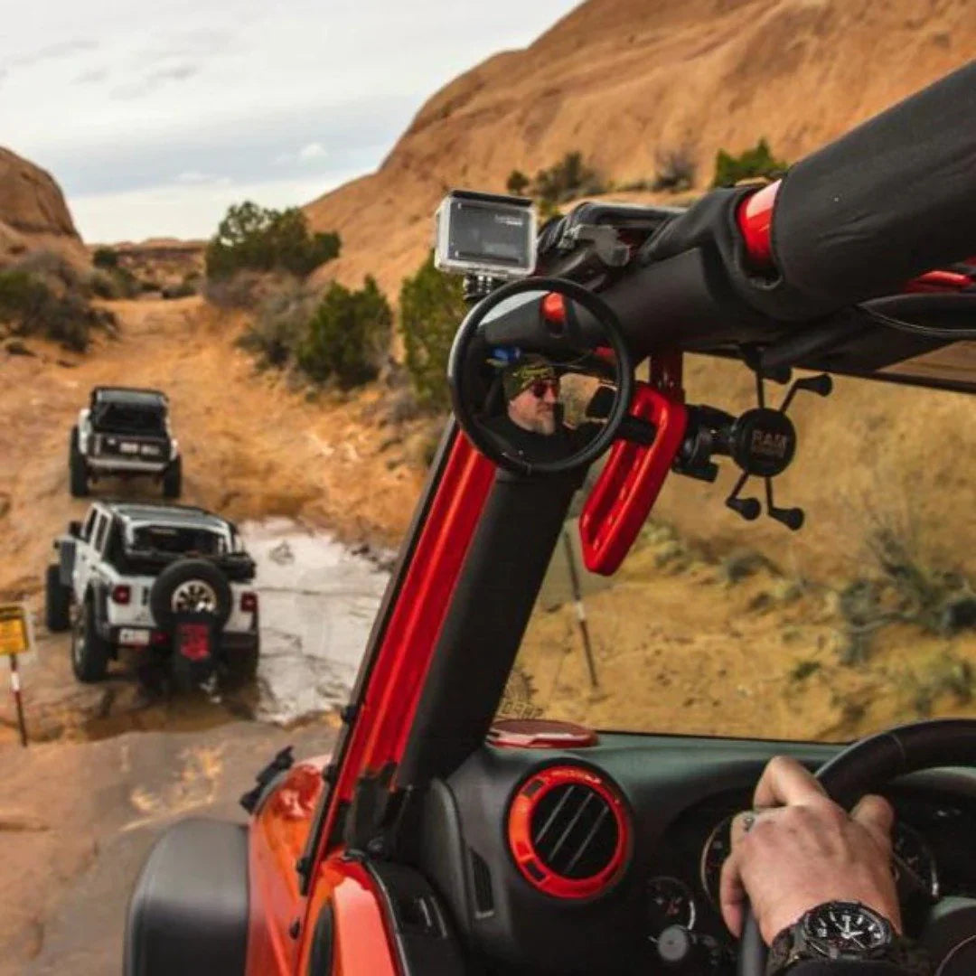 Handles & Mirror Bundle for 2007-2018 Jeep Wrangler JK - CMM Offroad